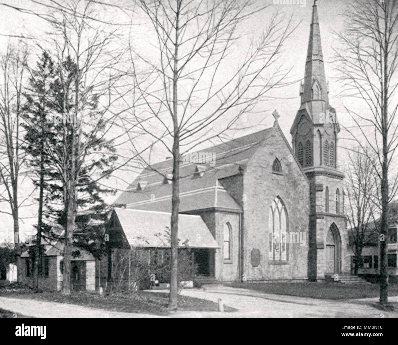 Universalist Church. Newtonville.  1916 Stock Photo