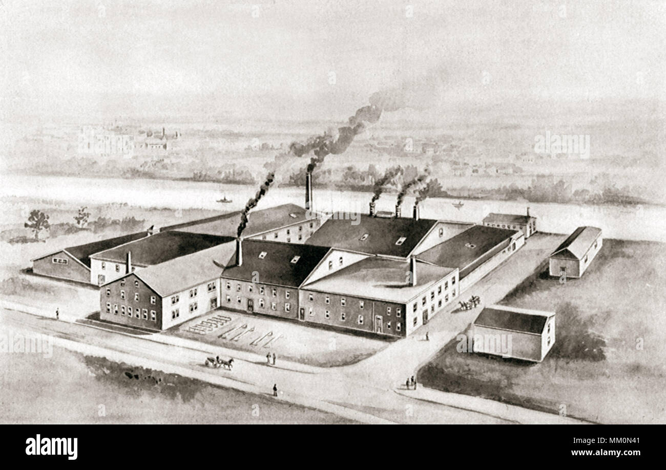 Williams Stove Lining Company. Taunton. 1899 Stock Photo