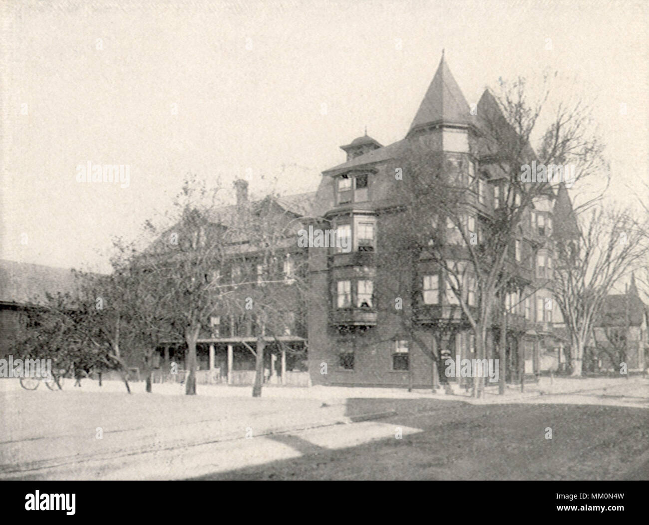 Bates Hotel. Attleboro.  1920 Stock Photo