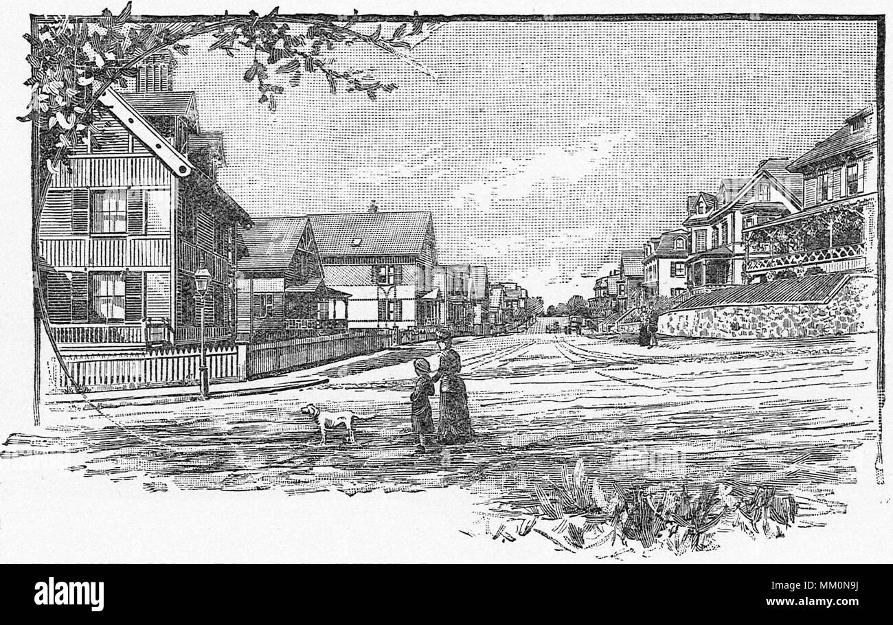 Tudor Street. Lynn. 1886 Stock Photo