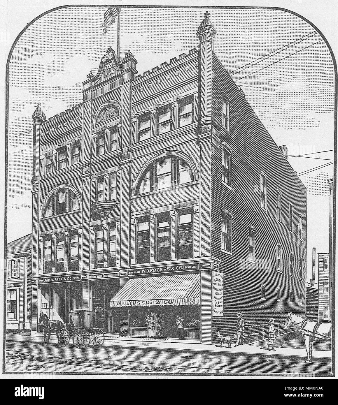 General Landers Headquarters. Lynn. 1886 Stock Photo