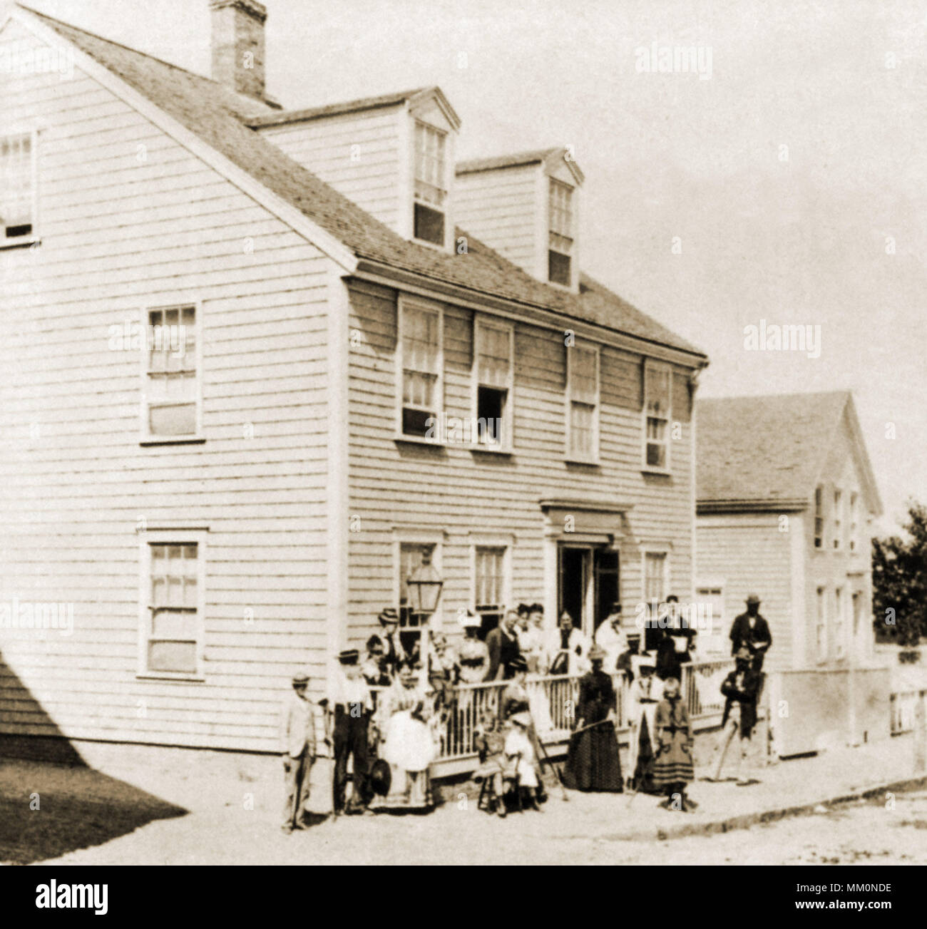 Swain' s Boardinghouse. Nantucket.  1880 Stock Photo