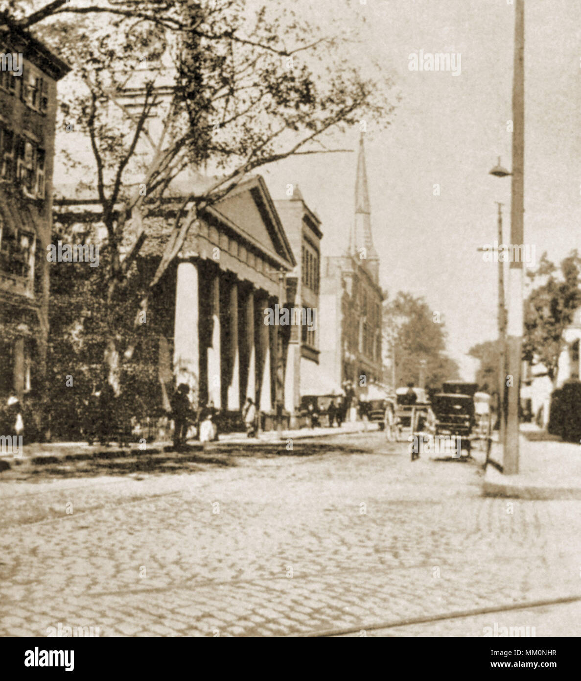 North Main Street. Fall River. 1880 Stock Photo Alamy
