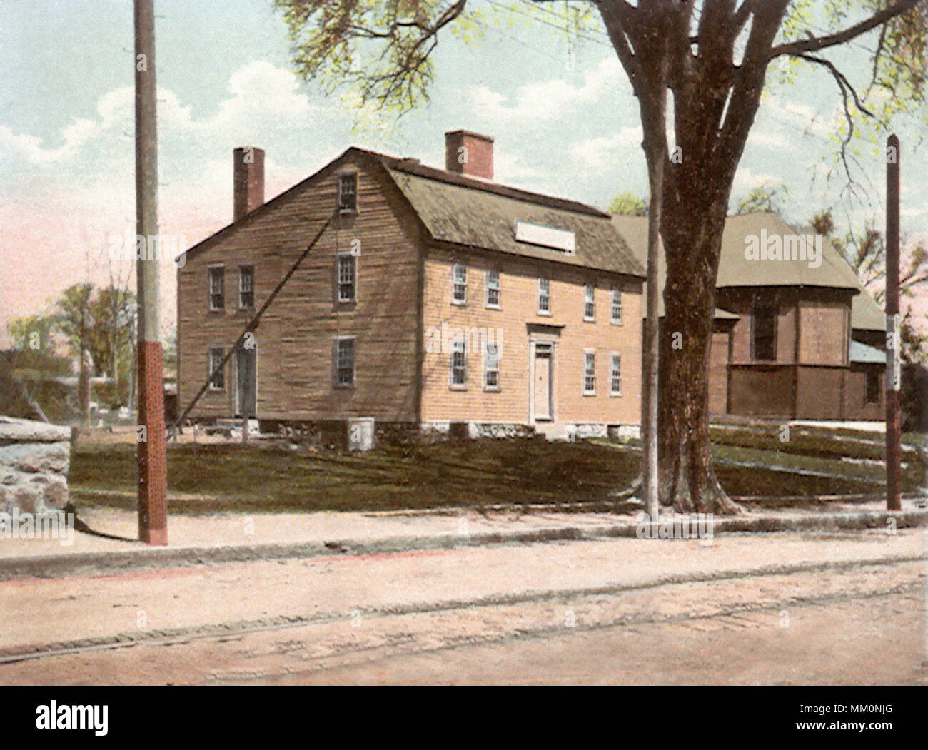Birthplace of Benjamin Thompson. Woburn.1905 Stock Photo