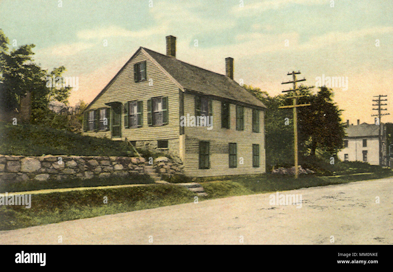 Sam Lawson House. Natick. 1905 Stock Photo