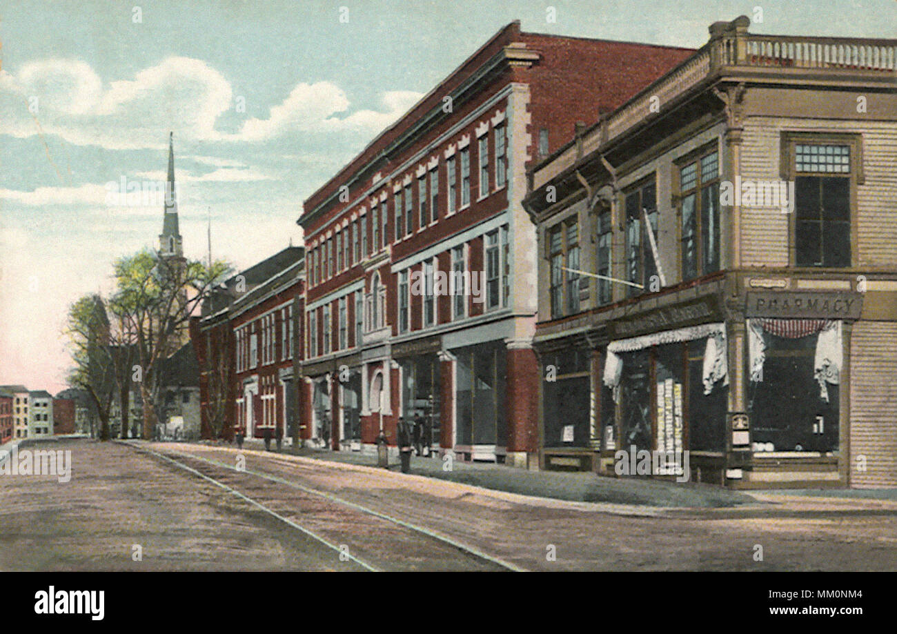 Cabot Street. Beverly. 1905 Stock Photo Alamy