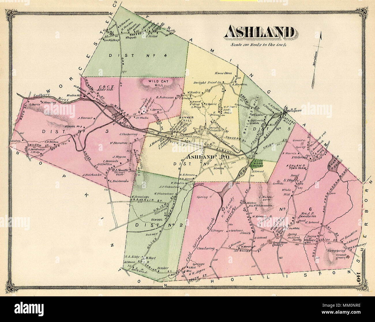 Map of Greater Ashland. 1875