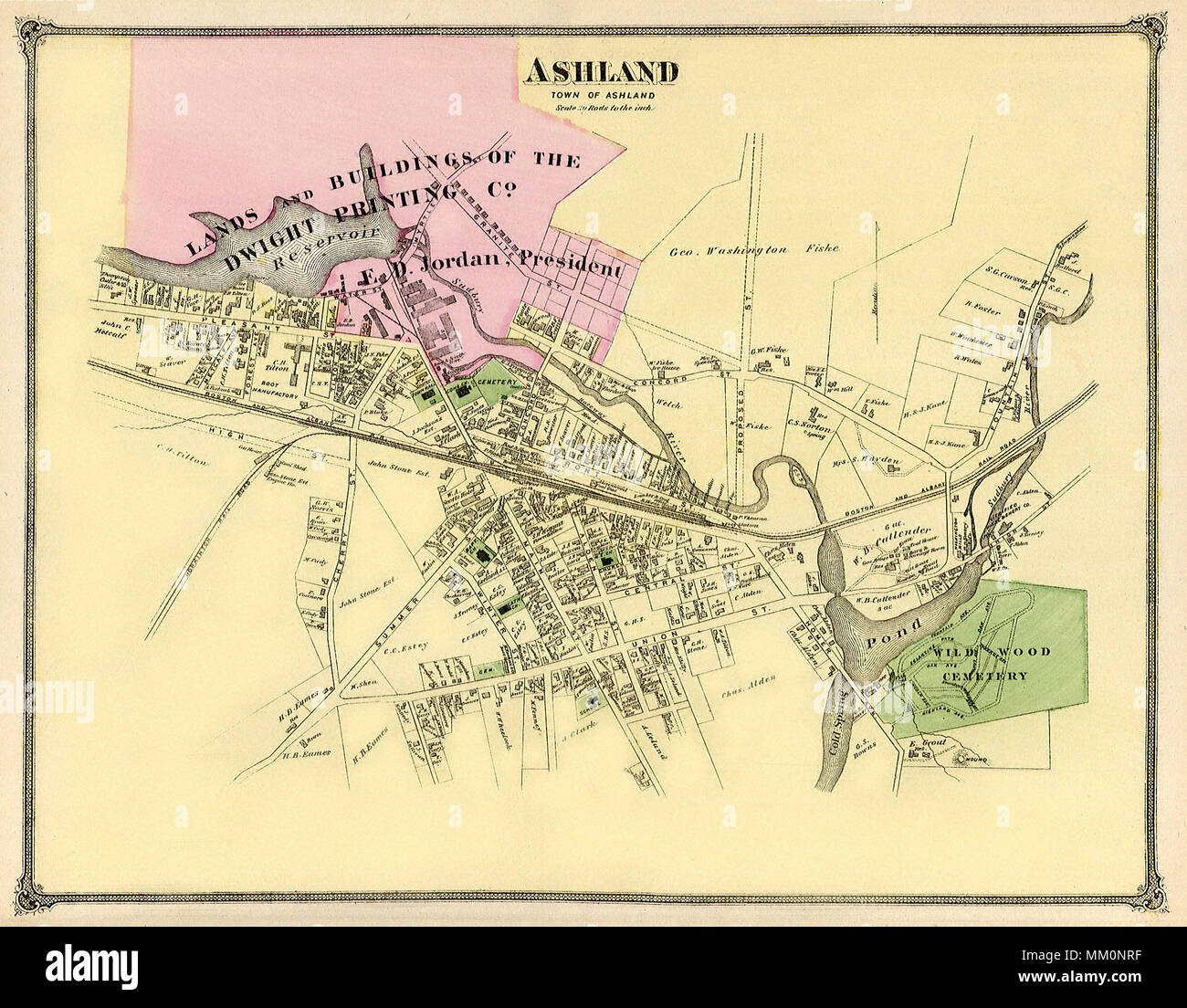 Map of Ashland. 1875
