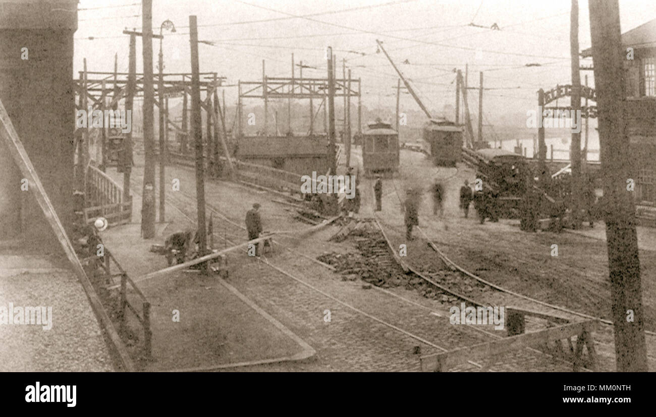 Old Colony Bridge. Quincy.  1916 Stock Photo