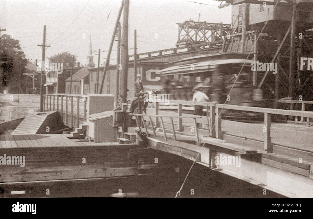 Old Colony Bridge. Quincy.  1916 Stock Photo