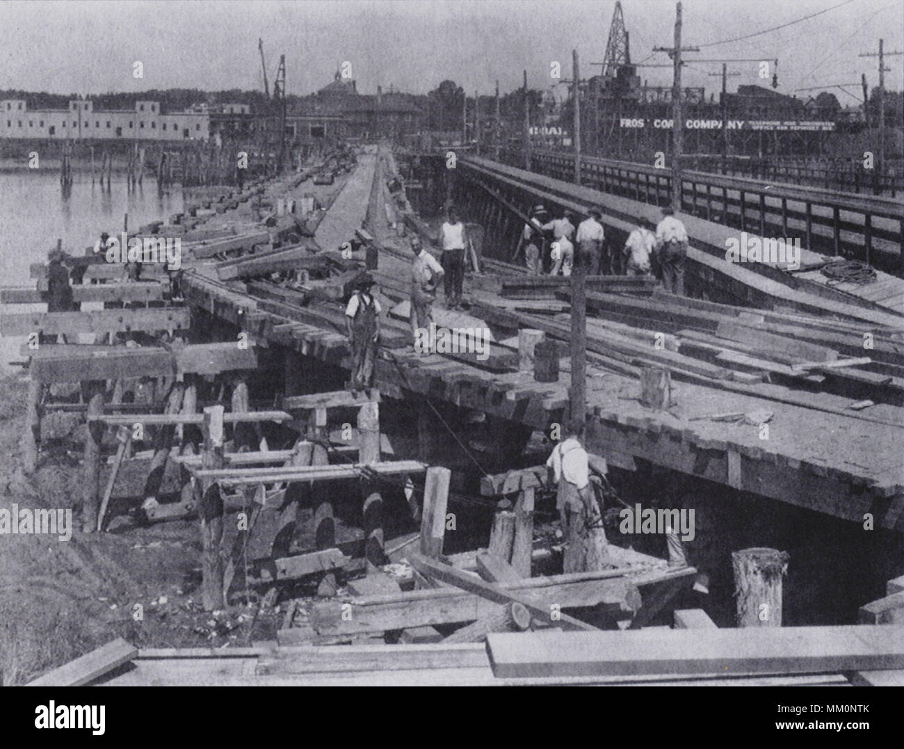 Neponset River Bridge. Quincy. 1923 Stock Photo Alamy