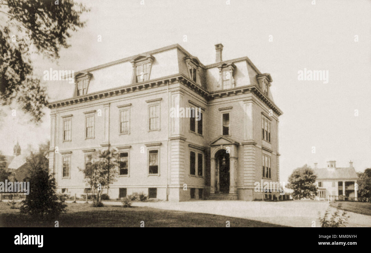 North Grammar School. Waltham.  1888 Stock Photo