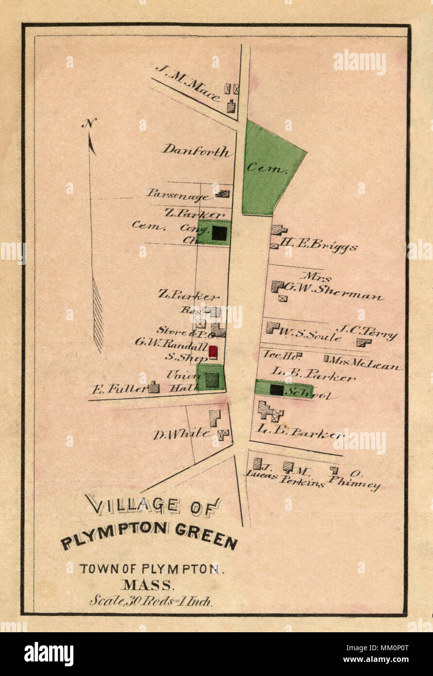 Map of plympton hires stock photography and images Alamy