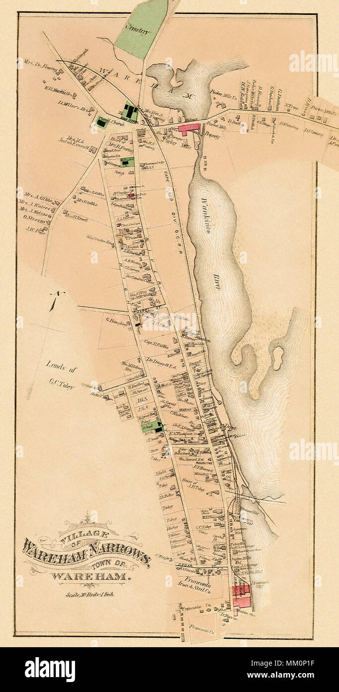 Map of wareham hires stock photography and images Alamy