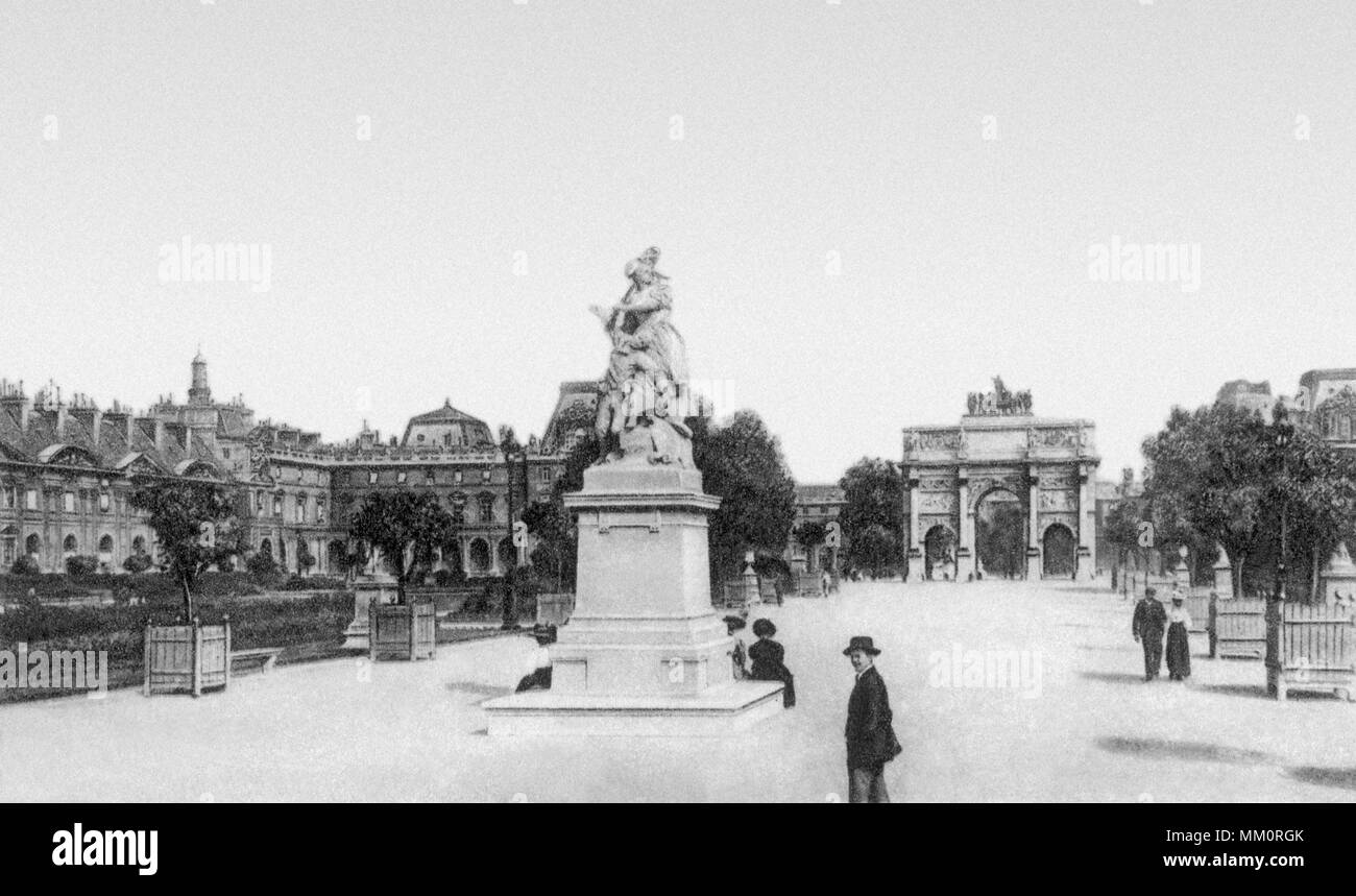 The Tuileries' Garden. Paris. 1910 Stock Photo