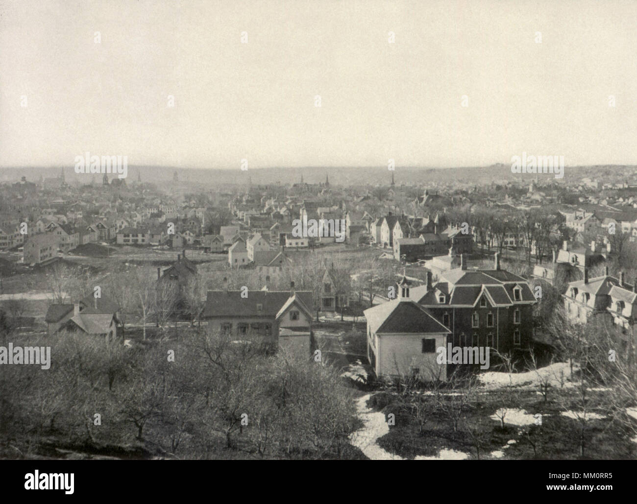 View from David's Mountain. Lewiston. 1900 Stock Photo Alamy