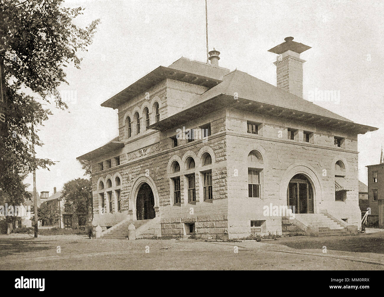 Post office. Lewiston. 1900 Stock Photo Alamy