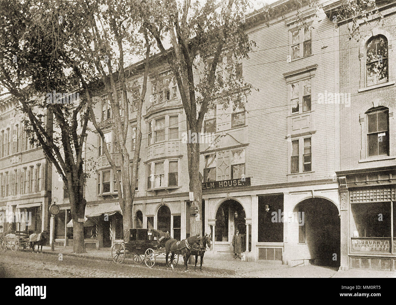 Elm House. Auburn. 1900 Stock Photo Alamy