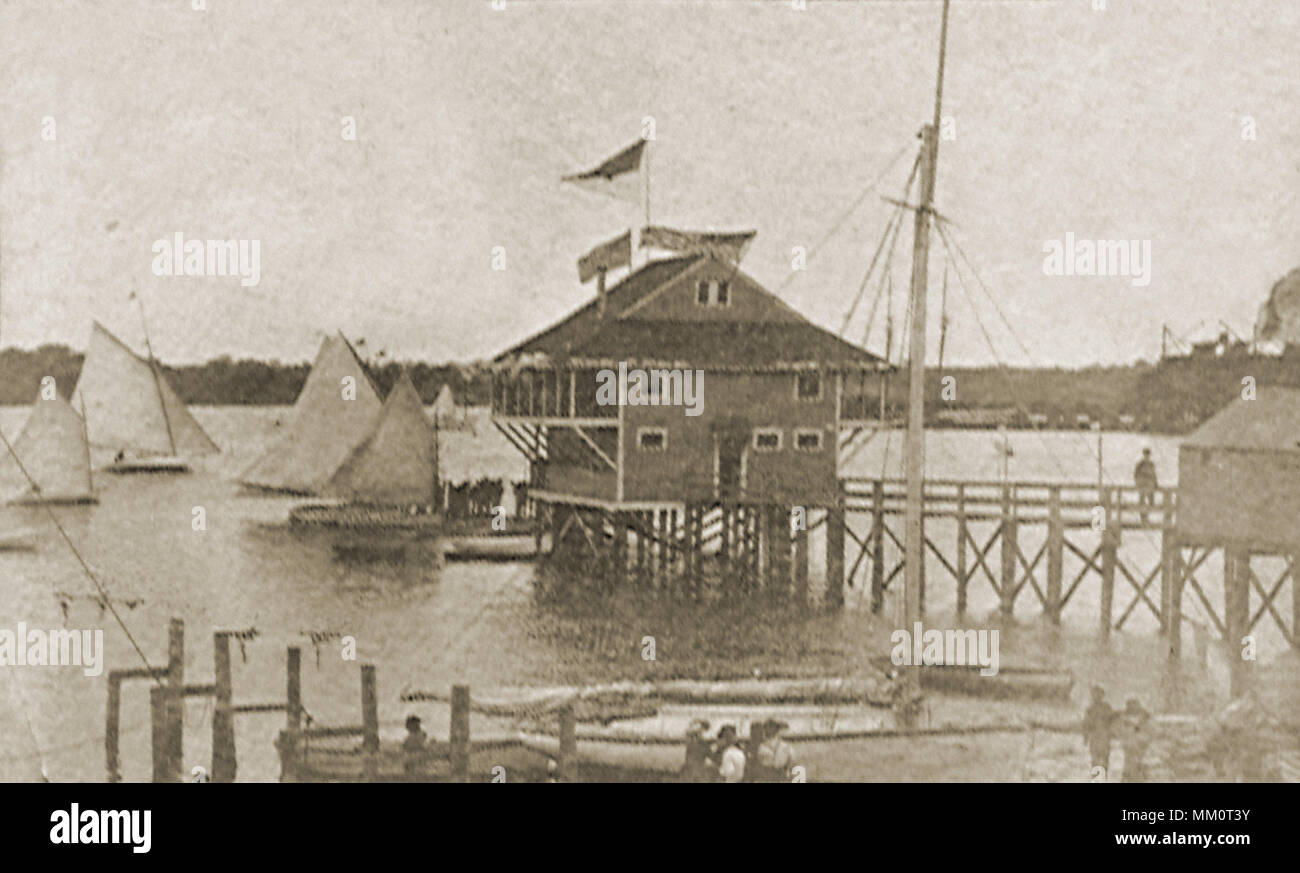 Corinthian Yacht Club. Providence. 1897 Stock Photo