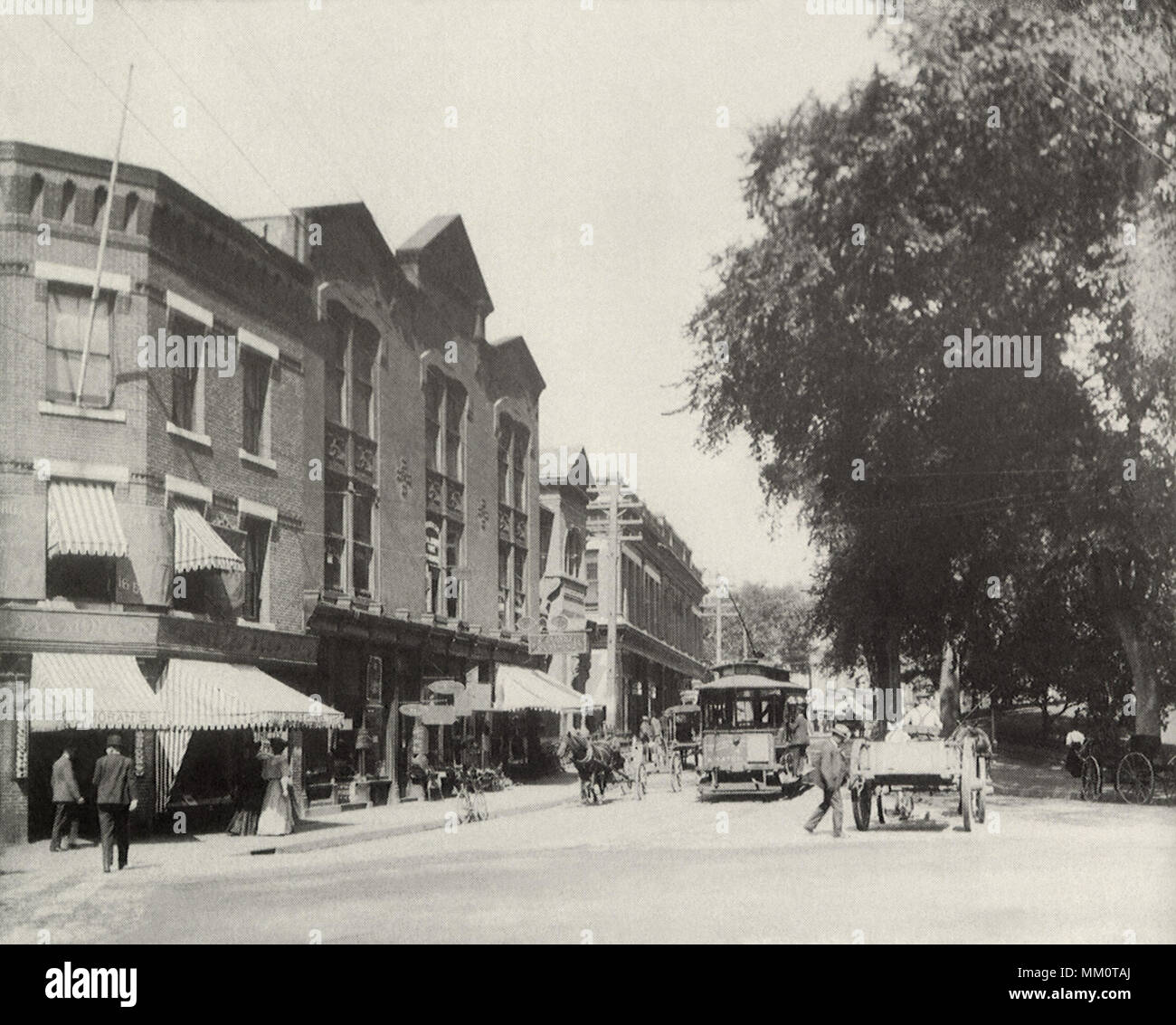 High Street. Westerly. 1906 Stock Photo