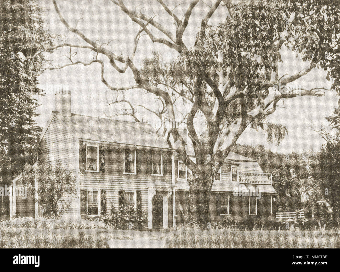 Esek Hopkins Homestead. Providence. 1911 Stock Photo Alamy