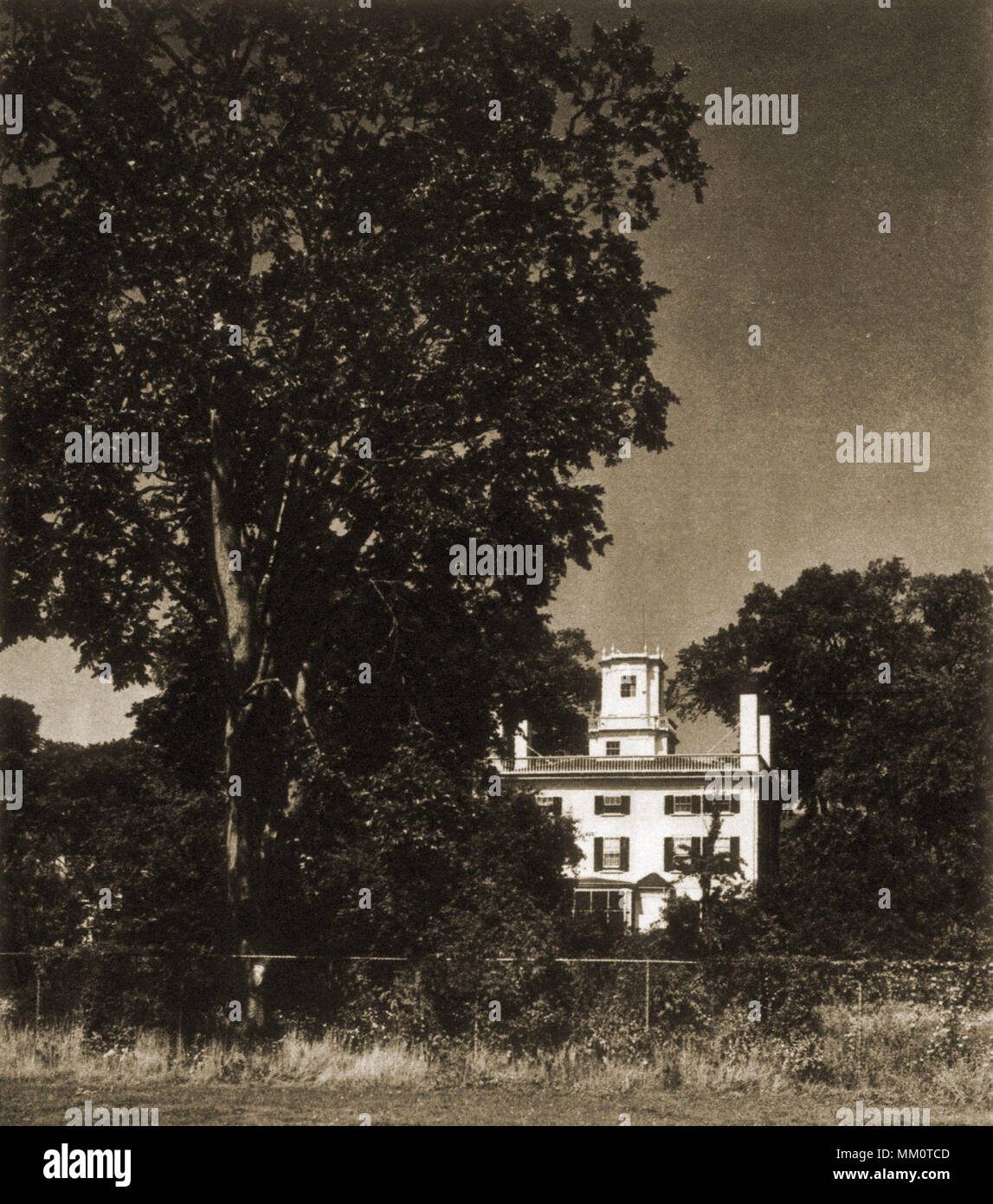 Rear View of the Peirce Mansion. Portsmouth. 1940 Stock Photo Alamy