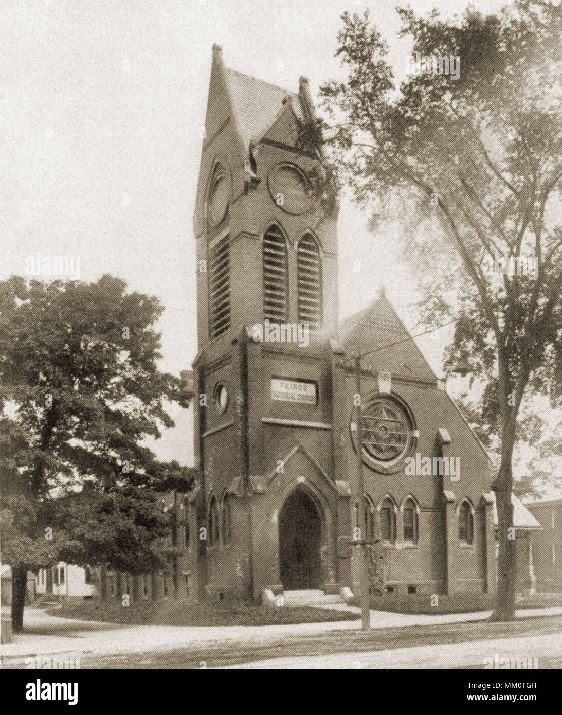 Pierce Memorial Church (Universalist). Dover. 1898 Stock Photo - Alamy