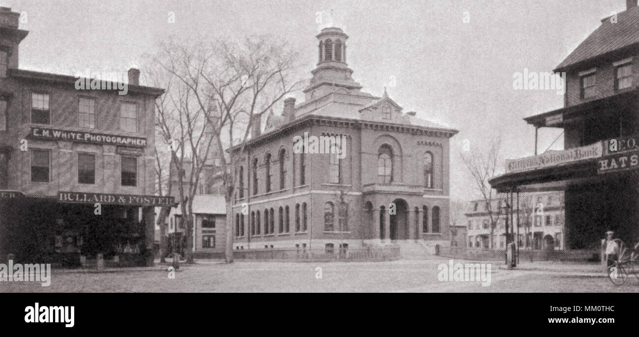 Cheshire County Court House. Keene. 1880 Stock Photo