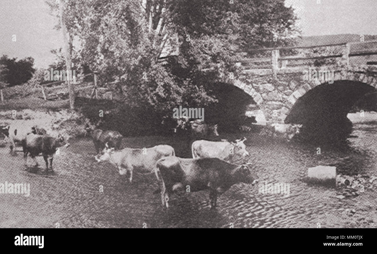 Former Branch Bridge On Lower Main St. Keene. 1880 Stock Photo Alamy