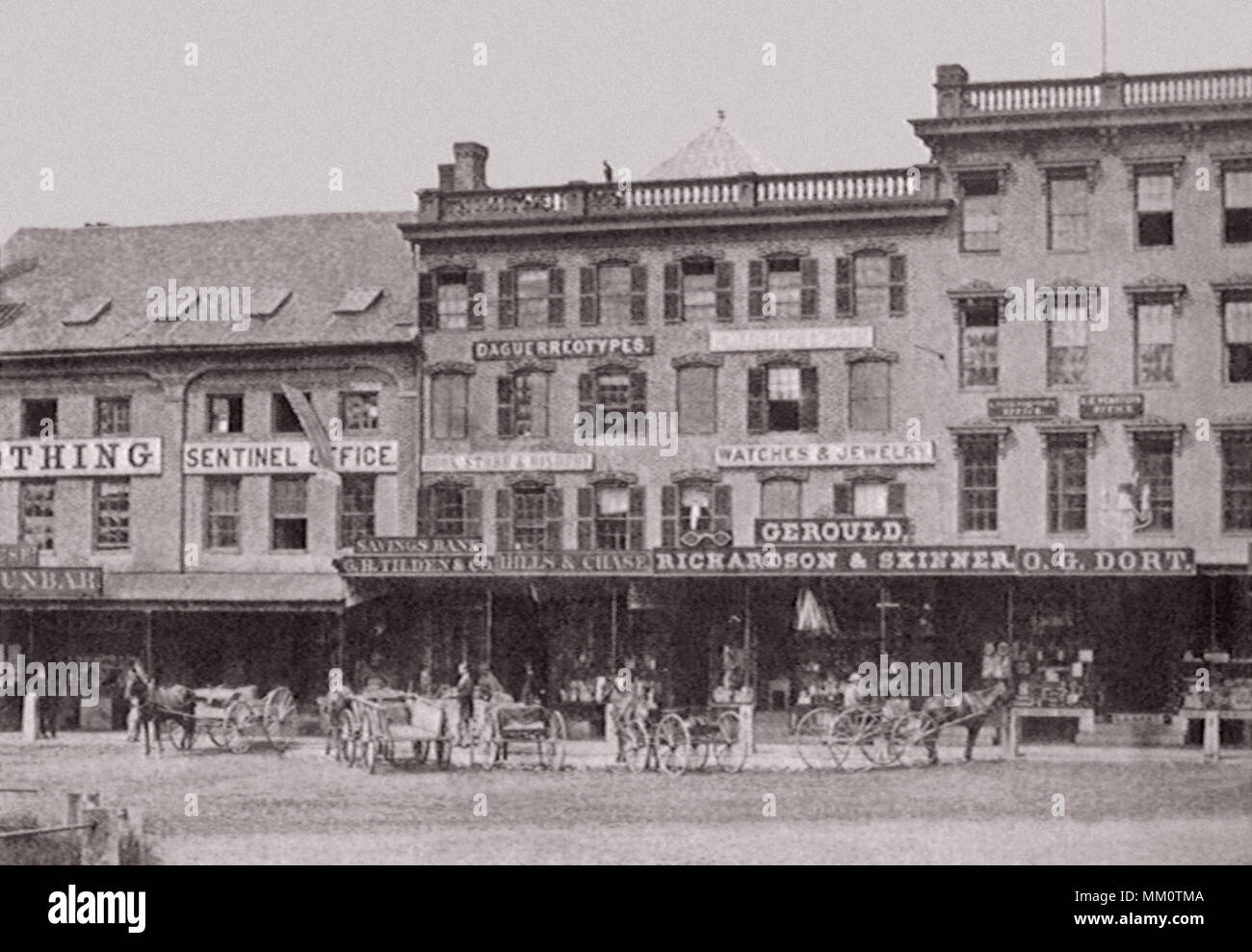 Gerould Building. Keene. 1868 Stock Photo