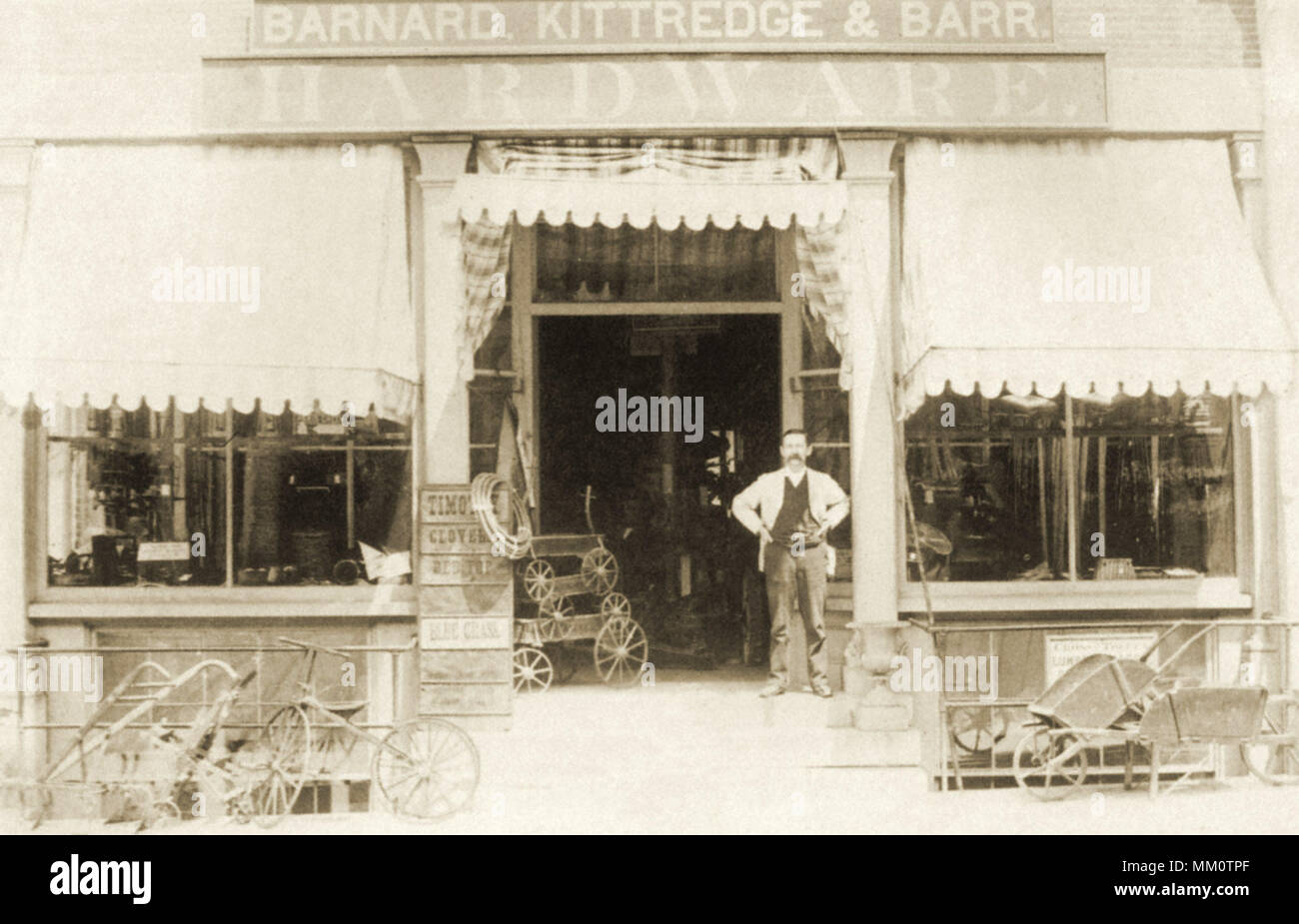 Barnard, Kittredge & Barr Store. Nashua. 1880 Stock Photo