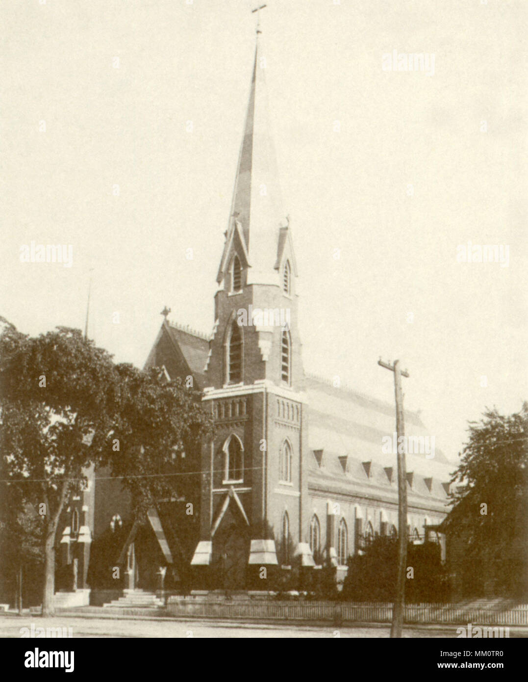 Saint Louis de Gonzague Church. Nashua. 1900 Stock Photo Alamy