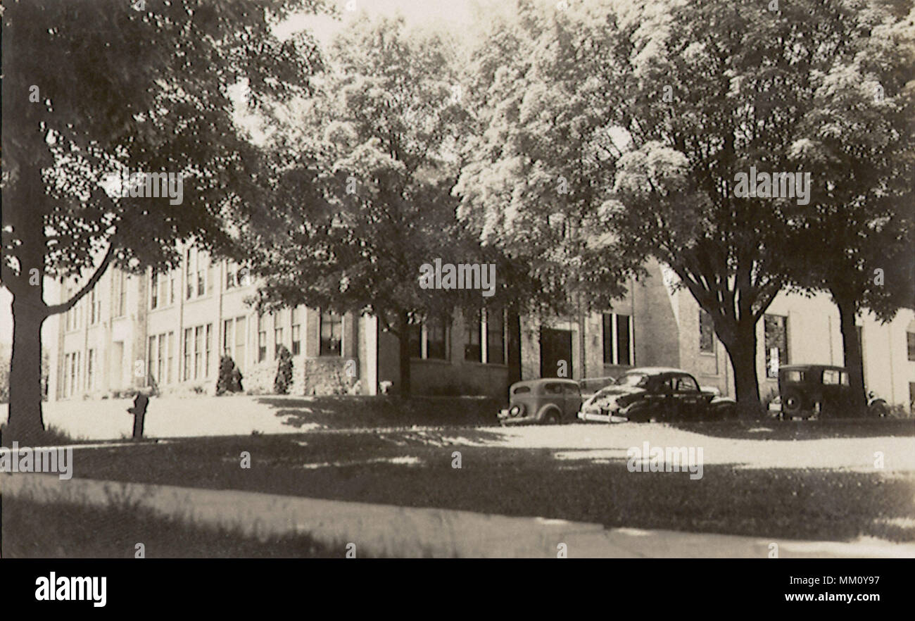 High School. Mayville. 1950 Stock Photo Alamy