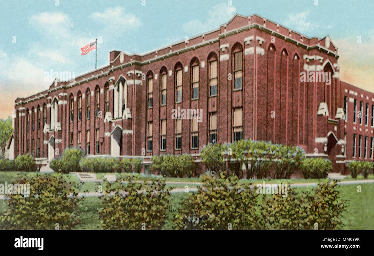 Saint Paul's Parochial School. Owosso. 1920 Stock Photo