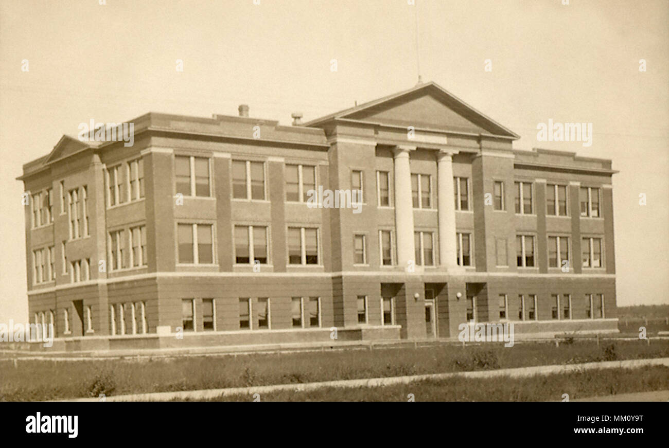 High School. Ontonagon. 1910 Stock Photo Alamy