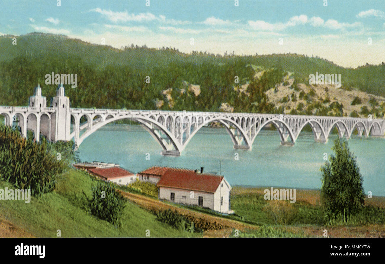 Rouge River Bridge. Gold Beach. 1936 Stock Photo Alamy