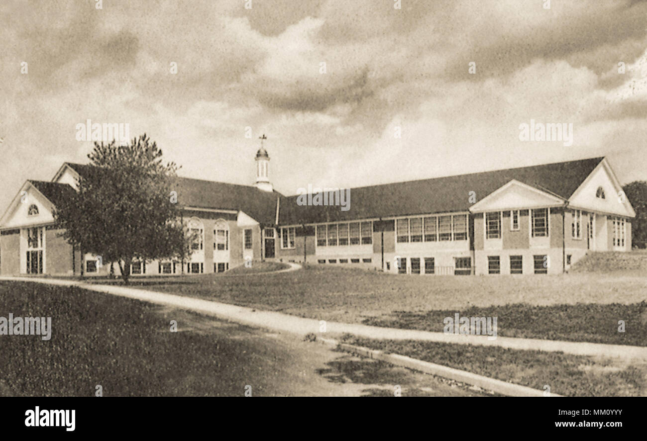 Towpath School. Avon. 1910 Stock Photo