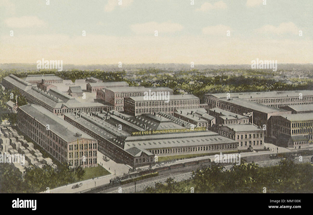 Singer Sewing Machine Plant. Bridgeport. 1912 Stock Photo Alamy