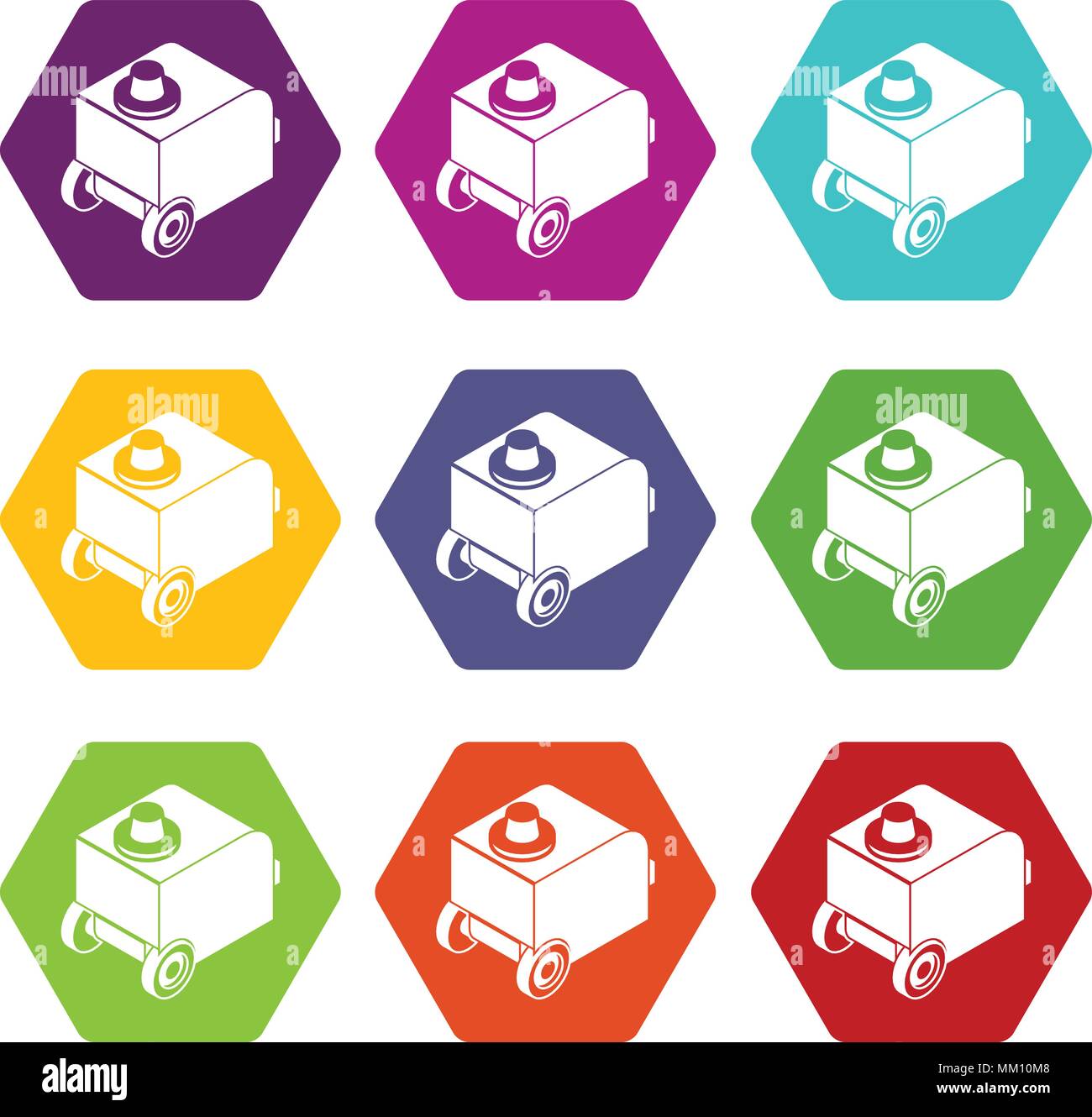 Welding machine icons set 9 vector Stock Vector Image & Art - Alamy