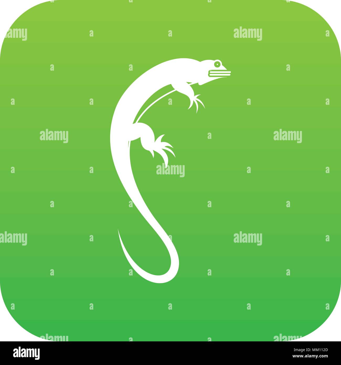 Lizard icon digital green Stock Vector Image & Art - Alamy