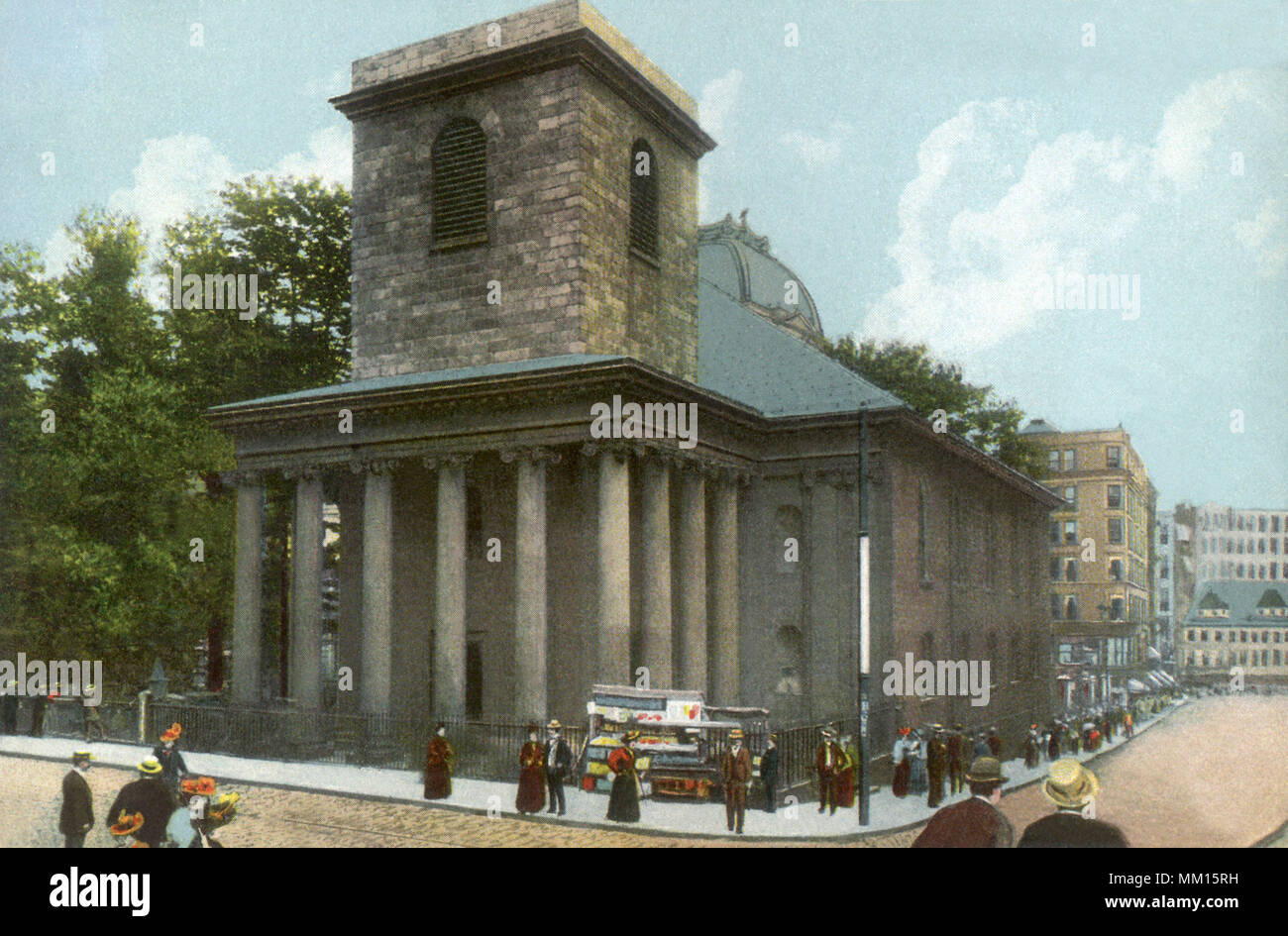 Kings Chapel. Boston.  1910 Stock Photo