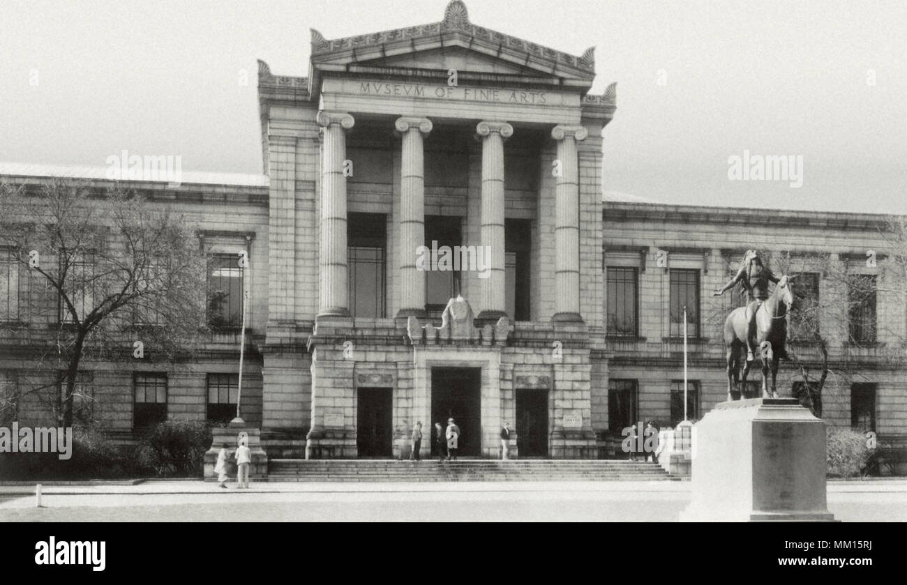 Museum of Fine Arts. Boston.  1950 Stock Photo