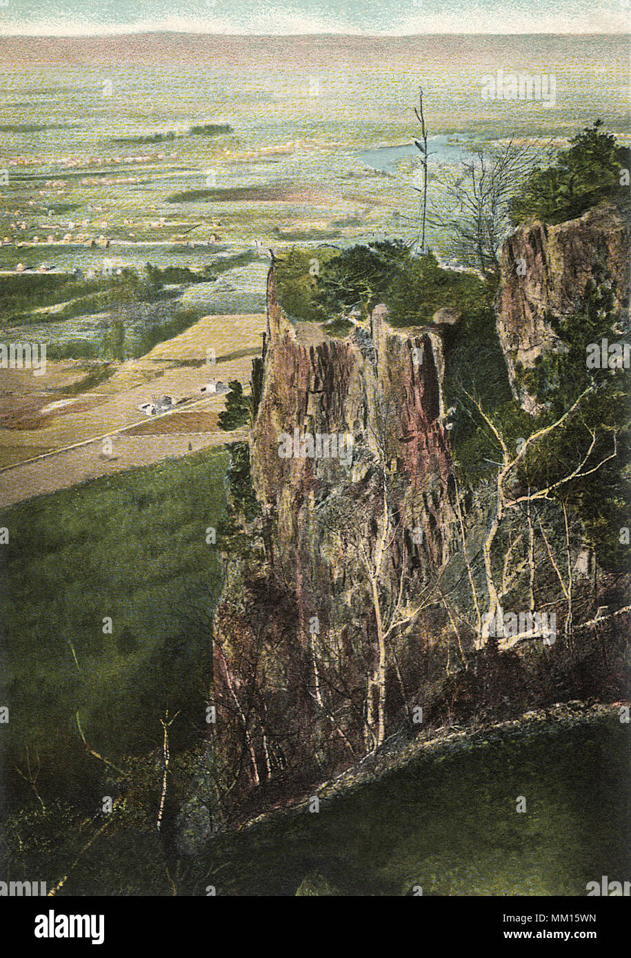 Easthampton from Mount Tom Summit. 1908 Stock Photo Alamy