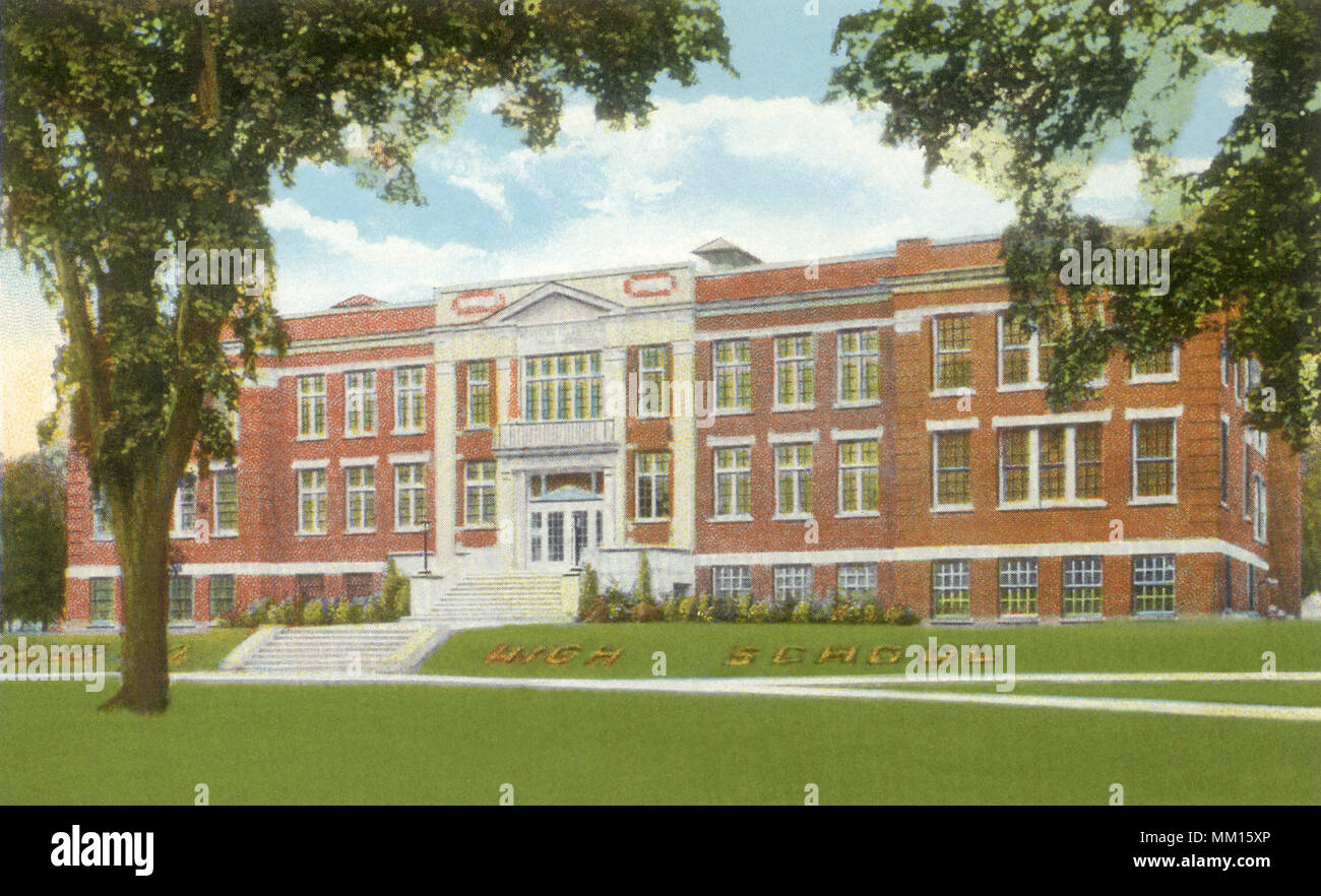 High School. North Attleboro. 1940 Stock Photo Alamy