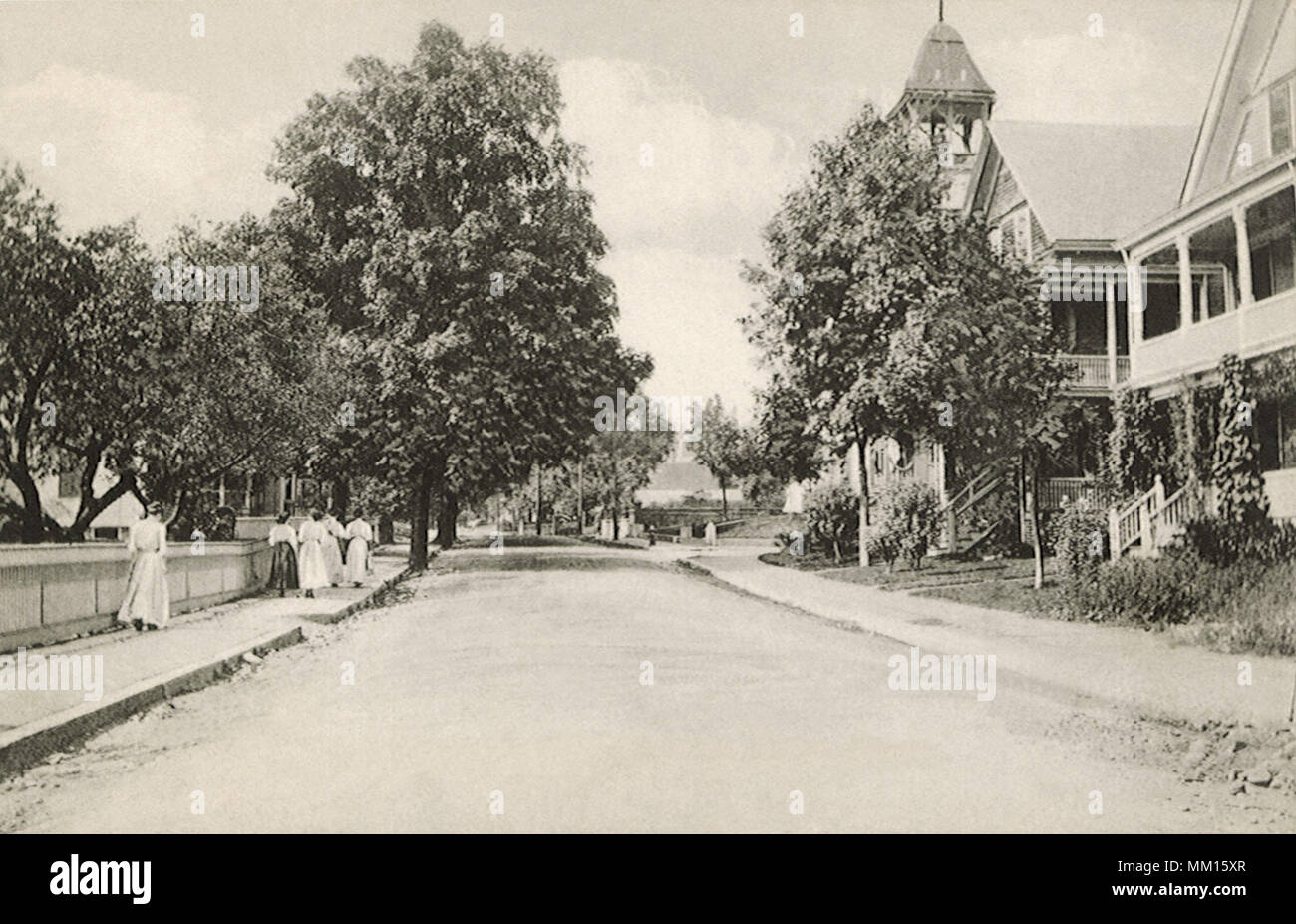 High Street. West View. North Attleboro. 1910 Stock Photo Alamy