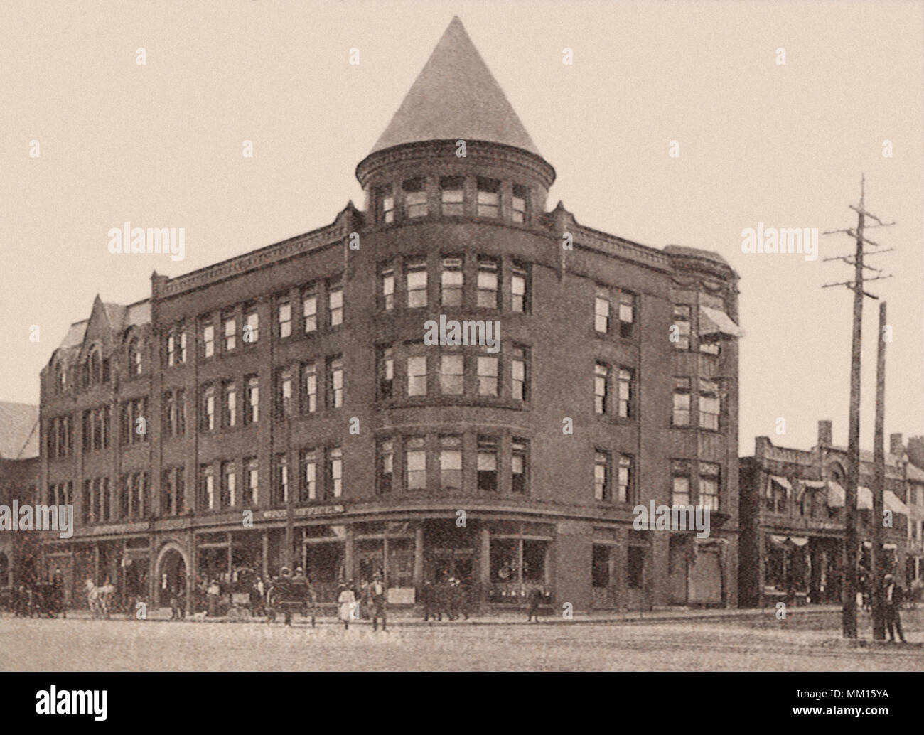 Y.M.A. Building. Southbridge.  1910 Stock Photo