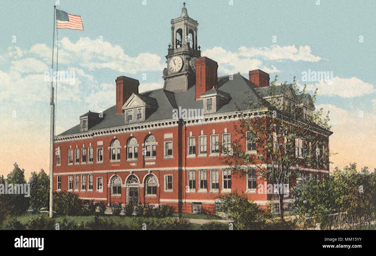 Bartlett High School. ster. 1930 Stock Photo Alamy