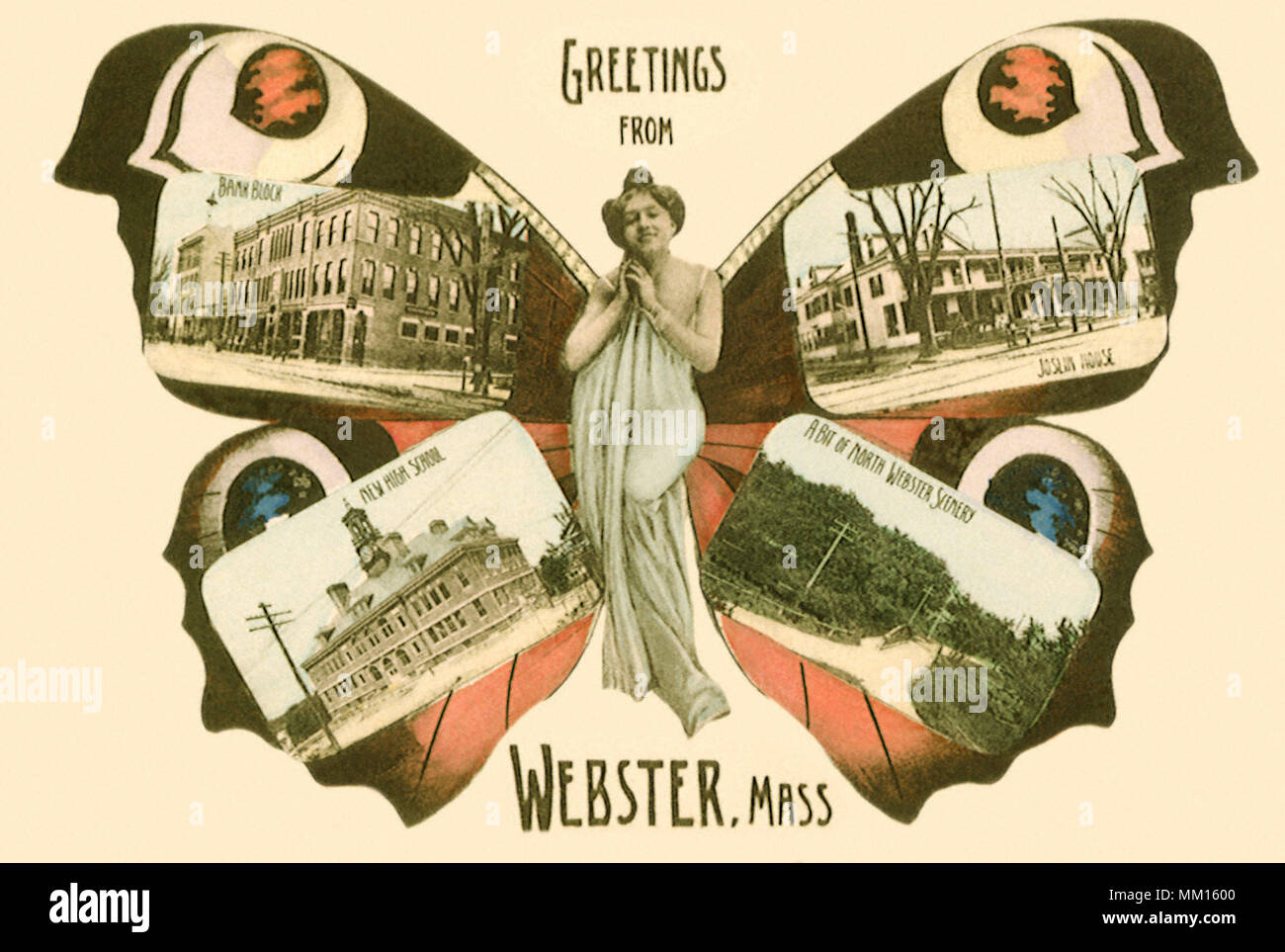 Views of Webster.1905 Stock Photo