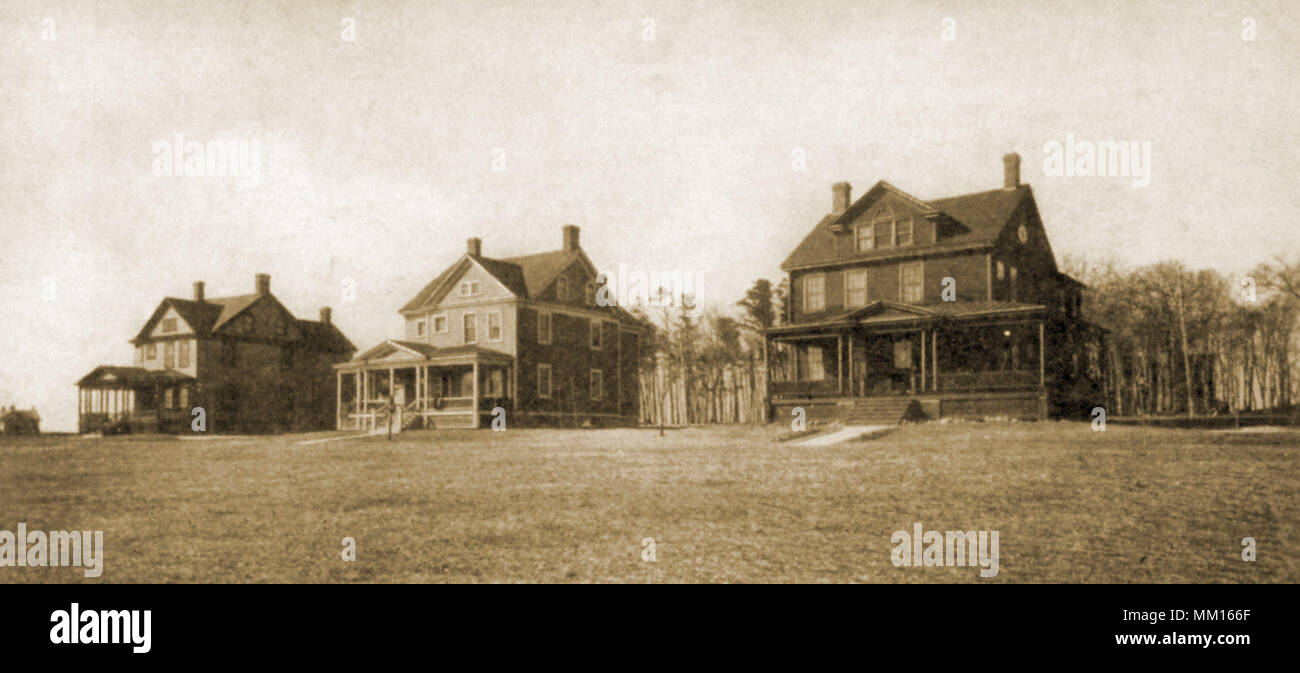Officers Row. Fort Rodman. New Bedford. 1906 Stock Photo Alamy