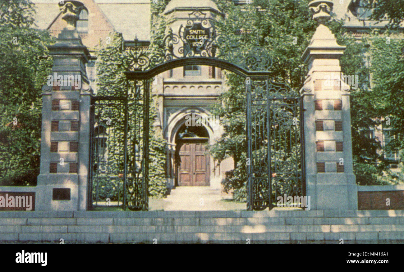 Gate. Smith College. Northampton.  1960 Stock Photo